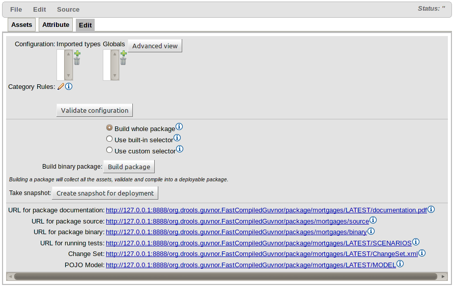 Package configuration