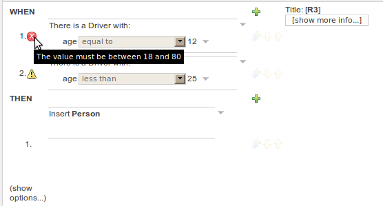 Real-Time Field Constraints validation