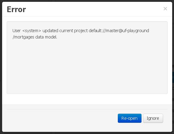 External changes warning