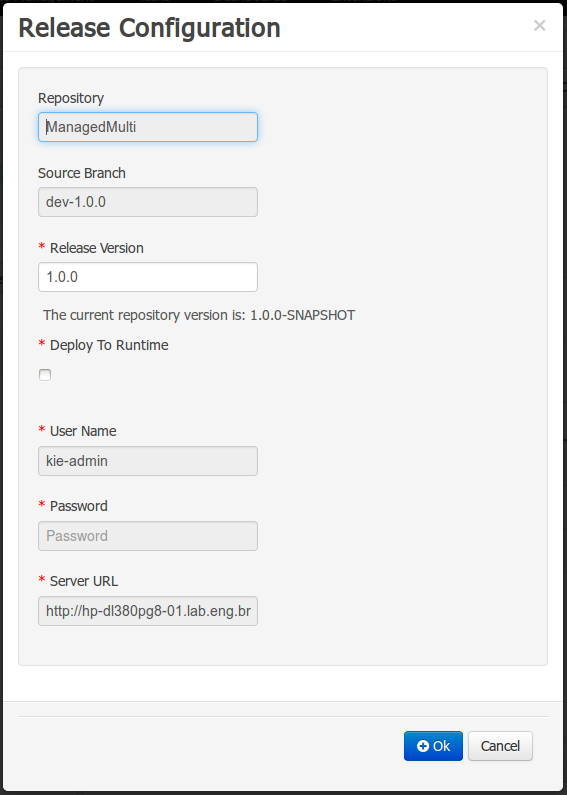 Release Process Parameters