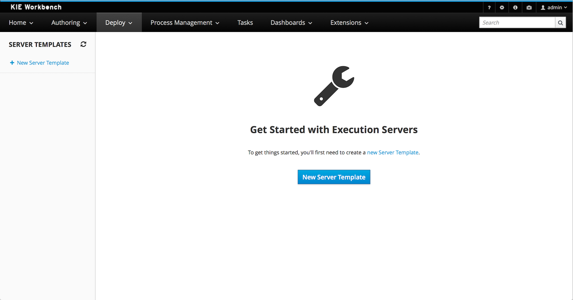 KIE Execution Server - New user interface