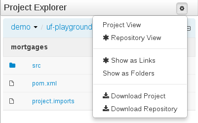 Download current repository or project