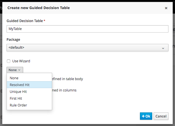 guided dtable selecting hit policy